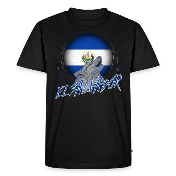 El Salvador - Men's Premium Organic T-Shirt - black - Front - Nico (187cm)