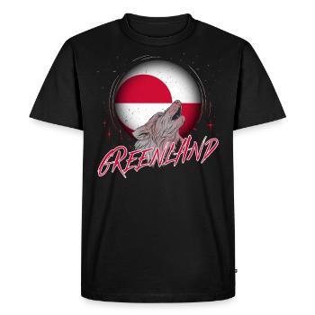 Greenland - Men's Premium Organic T-Shirt - black - Front - Nico (187cm)