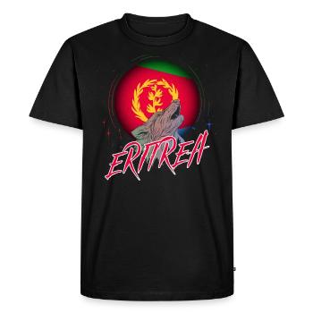 Erythrée - T-shirt Premium bio Homme - noir - Devant - Nico (187cm)