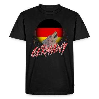 Germany - Men's Premium Organic T-Shirt - black - Front - Nico (187cm)