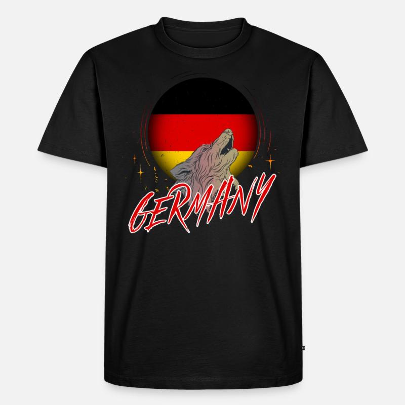 Deutschland - Männer Premium Bio T-Shirt - Schwarz