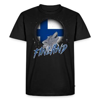 Finlande - T-shirt Premium bio Homme - noir - Devant - Nico (187cm)