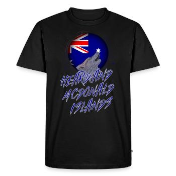 Heard et Mcdonald (Îles) - T-shirt Premium bio Homme - noir - Devant - Nico (187cm)