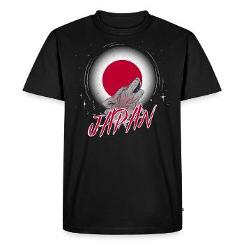 Japan - Men's Premium Organic T-Shirt - black - Front - Nico (187cm)