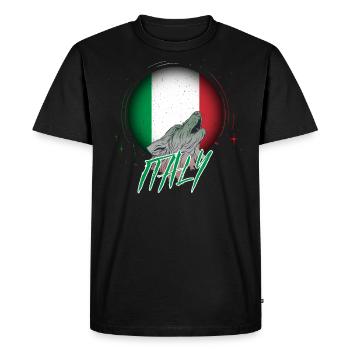 Italy - Men's Premium Organic T-Shirt - black - Front - Nico (187cm)