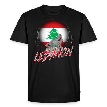 Lebanon - Men's Premium Organic T-Shirt - black - Front - Nico (187cm)