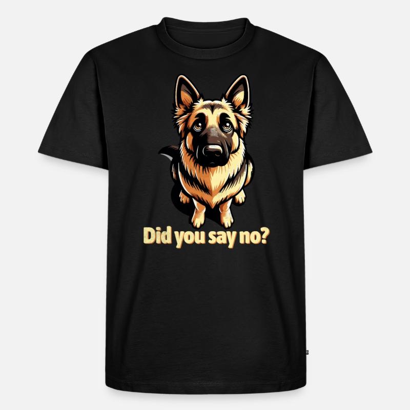 Deutscher Schäferhund - Männer Premium Bio T-Shirt - Schwarz