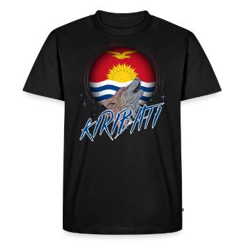 Kiribati - Men's Premium Organic T-Shirt - black - Front - Nico (187cm)