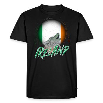 Irlande - T-shirt Premium bio Homme - noir - Devant - Nico (187cm)