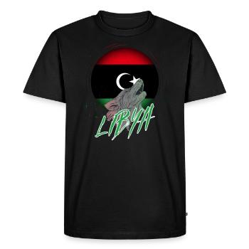 Libya - Men's Premium Organic T-Shirt - black - Front - Nico (187cm)