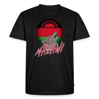Malawi - T-shirt Premium bio Homme - noir - Devant - Nico (187cm)