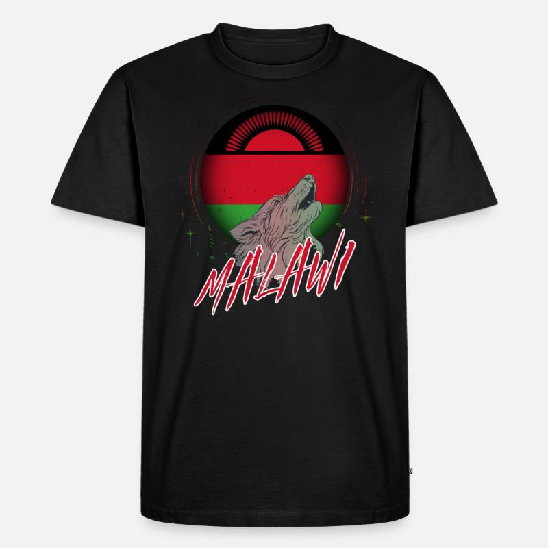 Malawi - Männer Premium Bio T-Shirt - Schwarz