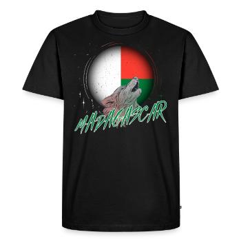 Macédoine - T-shirt Premium bio Homme - noir - Devant - Nico (187cm)