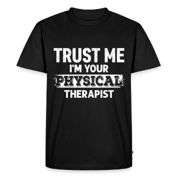 Confiance en la thérapie – Concevoir pour - T-shirt Premium bio Homme - noir - Devant - Nico (187cm)
