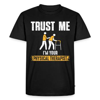Comptez sur moi – la promesse de la - T-shirt Premium bio Homme - noir - Devant - Nico (187cm)