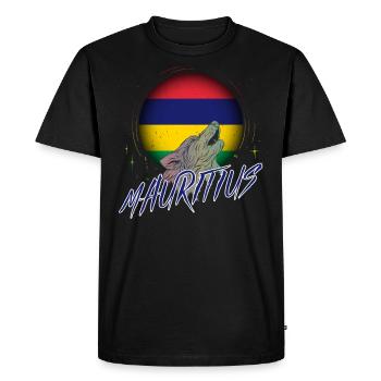 Mauritanie - T-shirt Premium bio Homme - noir - Devant - Nico (187cm)