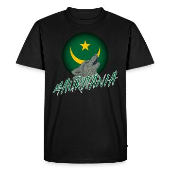 Mauritanie - T-shirt Premium bio Homme - noir - Devant - Nico (187cm)