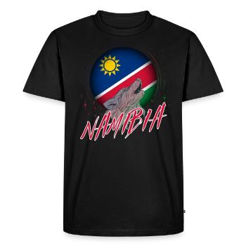 Namibie - T-shirt Premium bio Homme - noir - Devant - Nico (187cm)