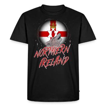 Northern Ireland - Men's Premium Organic T-Shirt - black - Front - Nico (187cm)