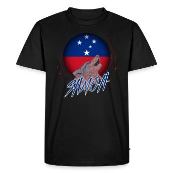 Samoa - T-shirt Premium bio Homme - noir - Devant - Nico (187cm)