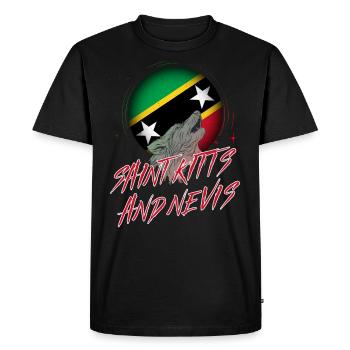 Saint Kitts et Nevis - T-shirt Premium bio Homme - noir - Devant - Nico (187cm)