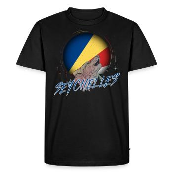 Seychelles - T-shirt Premium bio Homme - noir - Devant - Nico (187cm)