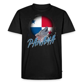 Panama - Men's Premium Organic T-Shirt - black - Front - Nico (187cm)