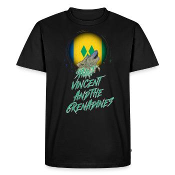 Saint Vincent et les Grenadines - T-shirt Premium bio Homme - noir - Devant - Nico (187cm)