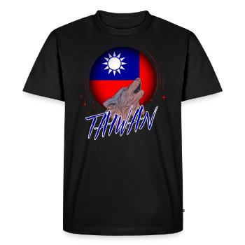 Taïwan - T-shirt Premium bio Homme - noir - Devant - Nico (187cm)