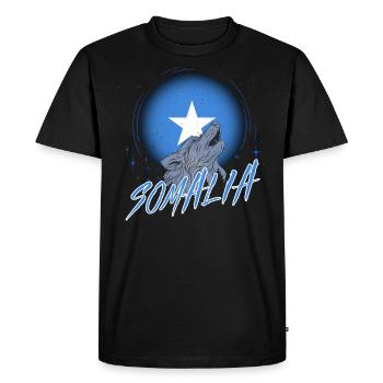 Somalie - T-shirt Premium bio Homme - noir - Devant - Nico (187cm)
