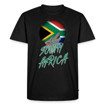 Afrique du Sud - T-shirt Premium bio Homme - noir - Devant - Nico (187cm)