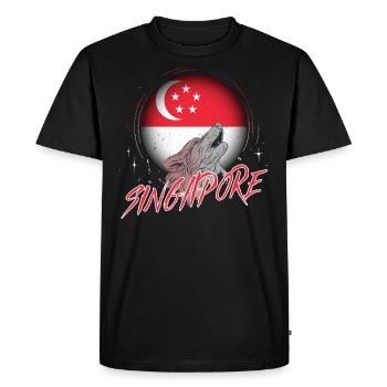 Sindh - T-shirt Premium bio Homme - noir - Devant - Nico (187cm)