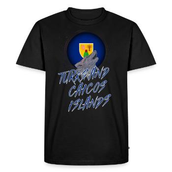 Turks and Caicos Islands - Men's Premium Organic T-Shirt - black - Front - Nico (187cm)
