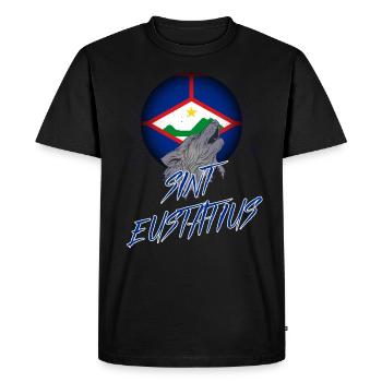 Sint Eustatius - T-shirt Premium bio Homme - noir - Devant - Nico (187cm)