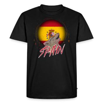 Spain - Men's Premium Organic T-Shirt - black - Front - Nico (187cm)