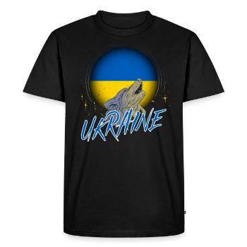 Ukraine - T-shirt Premium bio Homme - noir - Devant - Nico (187cm)