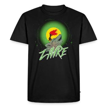 Zaire - Men's Premium Organic T-Shirt - black - Front - Nico (187cm)