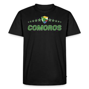 Comores - T-shirt Premium bio Homme - noir - Devant - Nico (187cm)