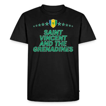 Saint Vincent et les Grenadines - T-shirt Premium bio Homme - noir - Devant - Nico (187cm)