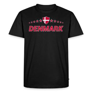 Denmark - Men's Premium Organic T-Shirt - black - Front - Nico (187cm)