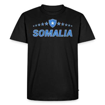 Somalie - T-shirt Premium bio Homme - noir - Devant - Nico (187cm)