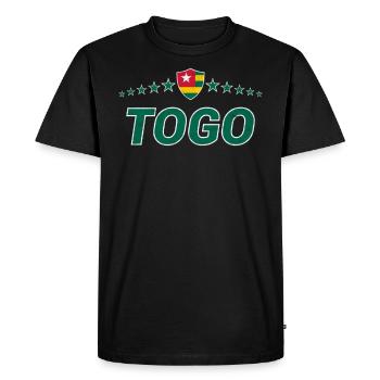 Togo - T-shirt Premium bio Homme - noir - Devant - Nico (187cm)