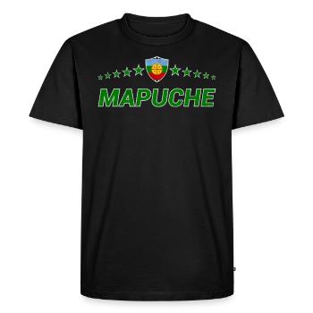 Mapuche - Men's Premium Organic T-Shirt - black - Front - Nico (187cm)