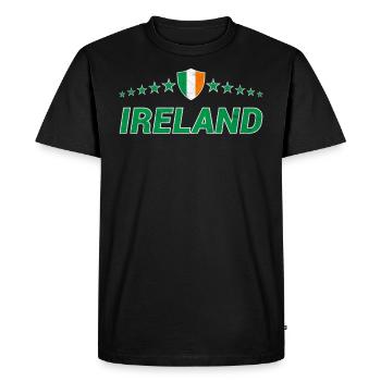 Irlande - T-shirt Premium bio Homme - noir - Devant - Nico (187cm)