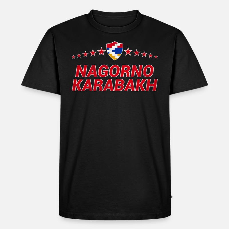 Bergkarabach - Männer Premium Bio T-Shirt - Schwarz