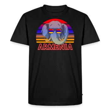 Arménie - T-shirt Premium bio Homme - noir - Devant - Nico (187cm)