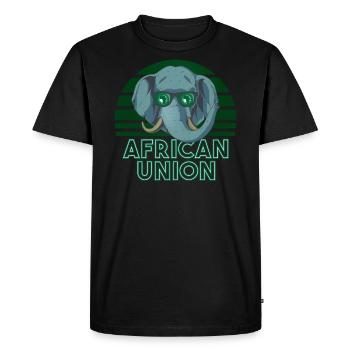 Union africaine - T-shirt Premium bio Homme - noir - Devant - Nico (187cm)