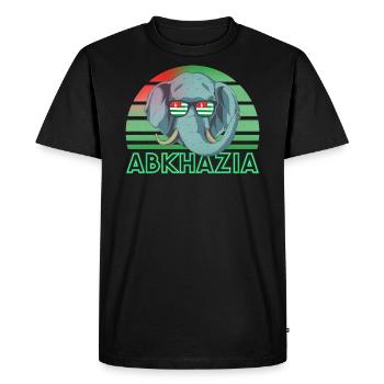 Abkhazia - Men's Premium Organic T-Shirt - black - Front - Nico (187cm)