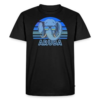Aruba - T-shirt Premium bio Homme - noir - Devant - Nico (187cm)
