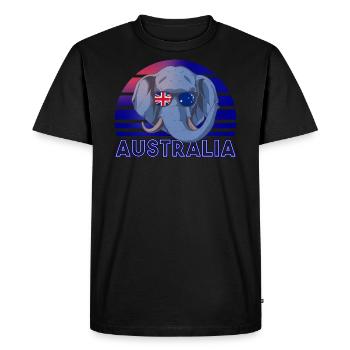 Australia - Men's Premium Organic T-Shirt - black - Front - Nico (187cm)